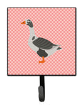 West of England Goose Pink Check Leash or Key Holder Wall Hooks, Key Hooks Holder, Coat Rack Wall Mount, Coat Hooks, Hooks for Hanging Keys, Towels, Aprons, Leashes