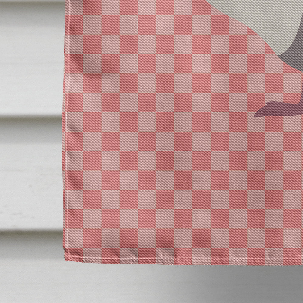 Buff Grey Back Goose Pink Check House Flag 28x40 Porch Sleeve Pole Decorative Outside Yard Banner Artwork Wall Hanging, Polyester