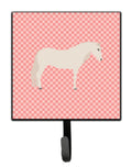 Paso Fino Horse Pink Check Leash or Key Holder Wall Hooks, Key Hooks Holder, Coat Rack Wall Mount, Coat Hooks, Hooks for Hanging Keys, Towels, Aprons, Leashes