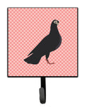 Budapest Highflyer Pigeon Pink Check Leash or Key Holder Wall Hooks, Key Hooks Holder, Coat Rack Wall Mount, Coat Hooks, Hooks for Hanging Keys, Towels, Aprons, Leashes