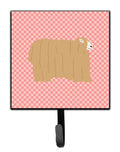 Lincoln Longwool Sheep Pink Check Leash or Key Holder Wall Hooks, Key Hooks Holder, Coat Rack Wall Mount, Coat Hooks, Hooks for Hanging Keys, Towels, Aprons, Leashes