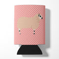 Kerry Hill Sheep Pink Check Can or Bottle Hugger Cooler Sleeve for Standard 12 oz Cans, Insulated Foam Beer & Soda Can Hugger Reusable