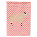 Kerry Hill Sheep Pink Check House Flag 28x40 Porch Sleeve Pole Decorative Outside Yard Banner Artwork Wall Hanging, Polyester