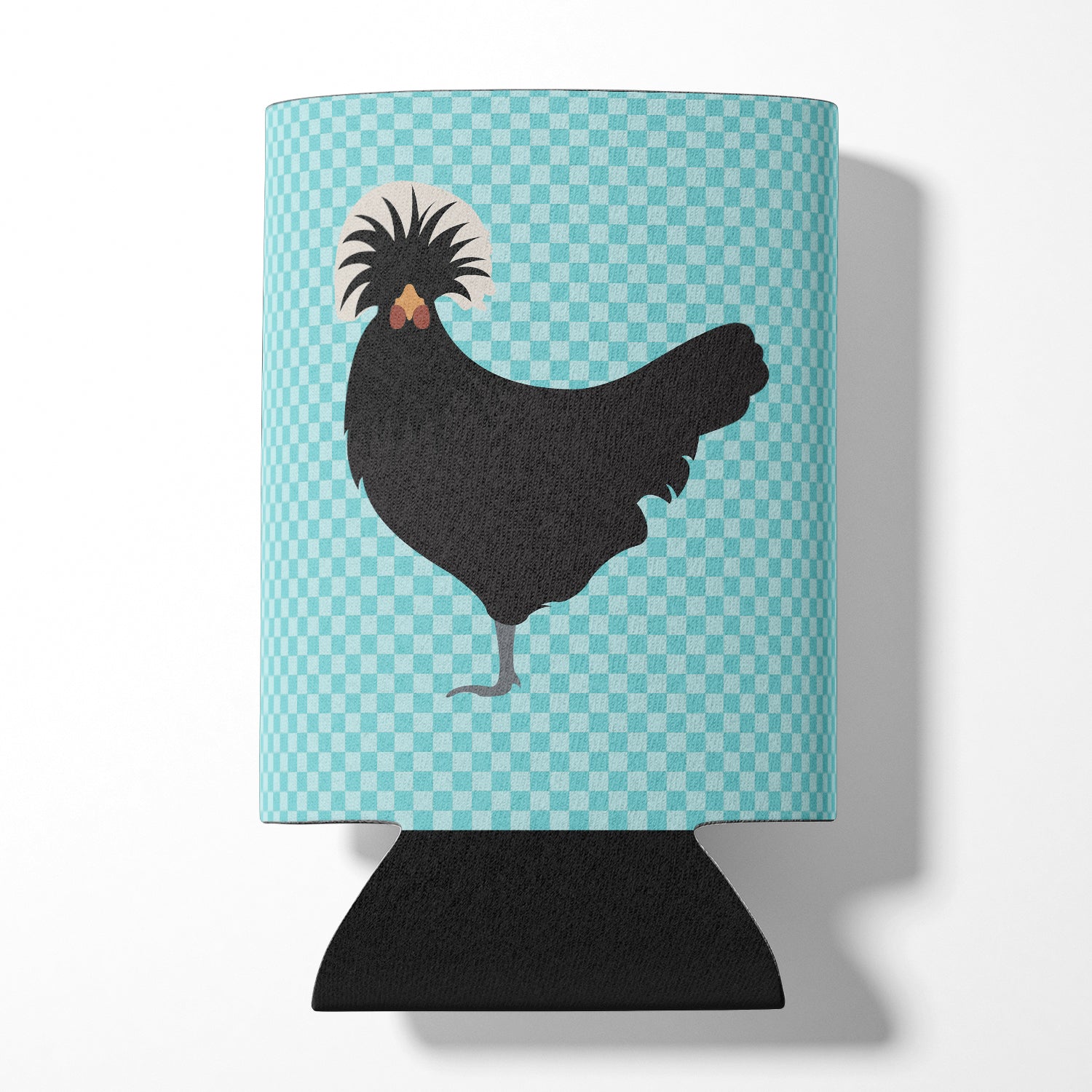 Polish Poland Chicken Blue Check Can or Bottle Hugger Cooler Sleeve for Standard 12 oz Cans, Insulated Foam Beer & Soda Can Hugger Reusable