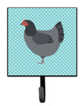 Jersey Giant Chicken Blue Check Leash or Key Holder Wall Hooks, Key Hooks Holder, Coat Rack Wall Mount, Coat Hooks, Hooks for Hanging Keys, Towels, Aprons, Leashes