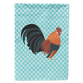 Dutch Bantam Chicken Blue Check House Flag 28x40 Porch Sleeve Pole Decorative Outside Yard Banner Artwork Wall Hanging, Polyester