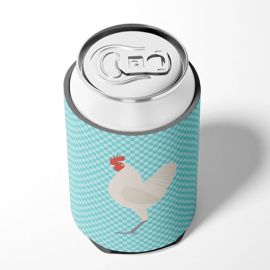 German Langshan Chicken Blue Check Can or Bottle Hugger Cooler Sleeve for Standard 12 oz Cans, Insulated Foam Beer & Soda Can Hugger Reusable