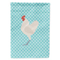 German Langshan Chicken Blue Check House Flag 28x40 Porch Sleeve Pole Decorative Outside Yard Banner Artwork Wall Hanging, Polyester