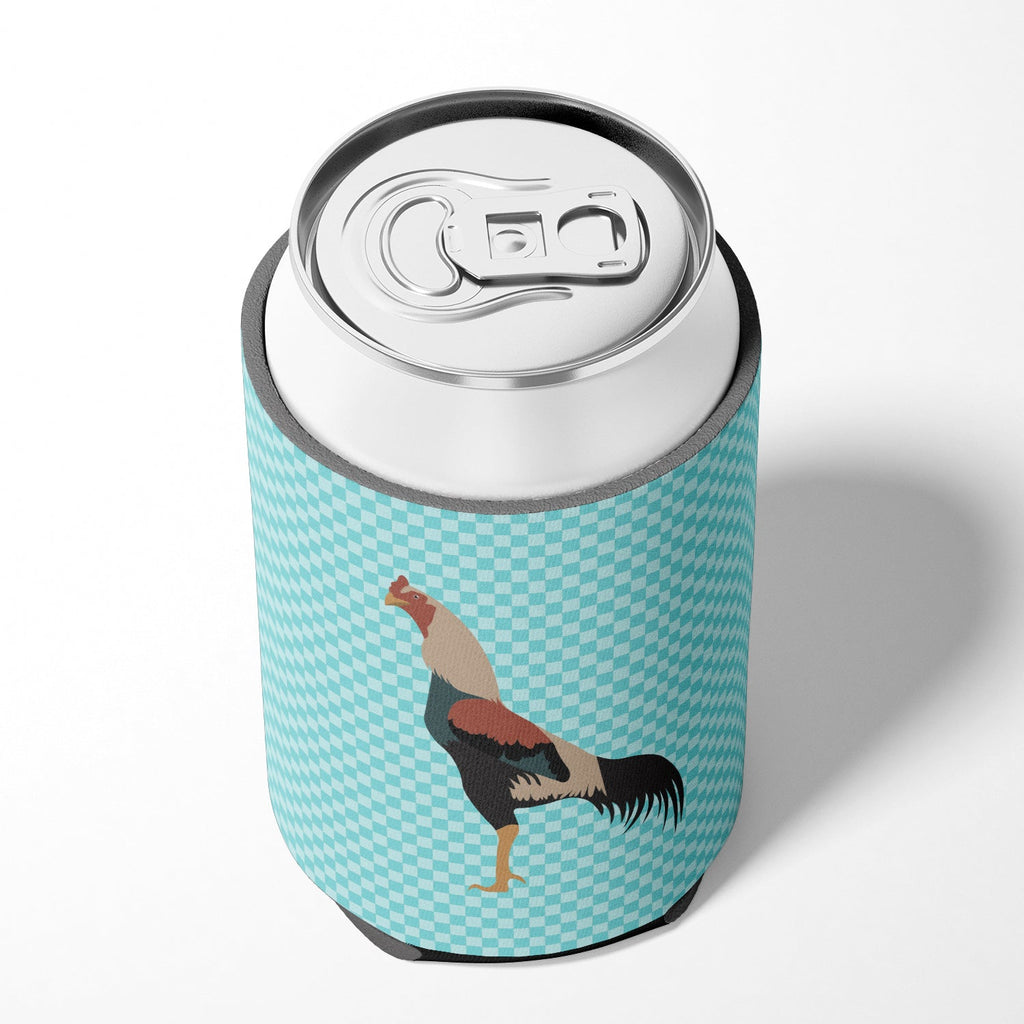 Kulang Chicken Blue Check Can or Bottle Hugger Cooler Sleeve for Standard 12 oz Cans, Insulated Foam Beer & Soda Can Hugger Reusable