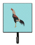 Kulang Chicken Blue Check Leash or Key Holder Wall Hooks, Key Hooks Holder, Coat Rack Wall Mount, Coat Hooks, Hooks for Hanging Keys, Towels, Aprons, Leashes