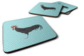 Minorca Ctalalan Chicken Blue Check Foam Coasters Set of 4 Cup Coasters for Indoor Outdoor, Tabletop Protection, Anti Slip, Mouse pad Material