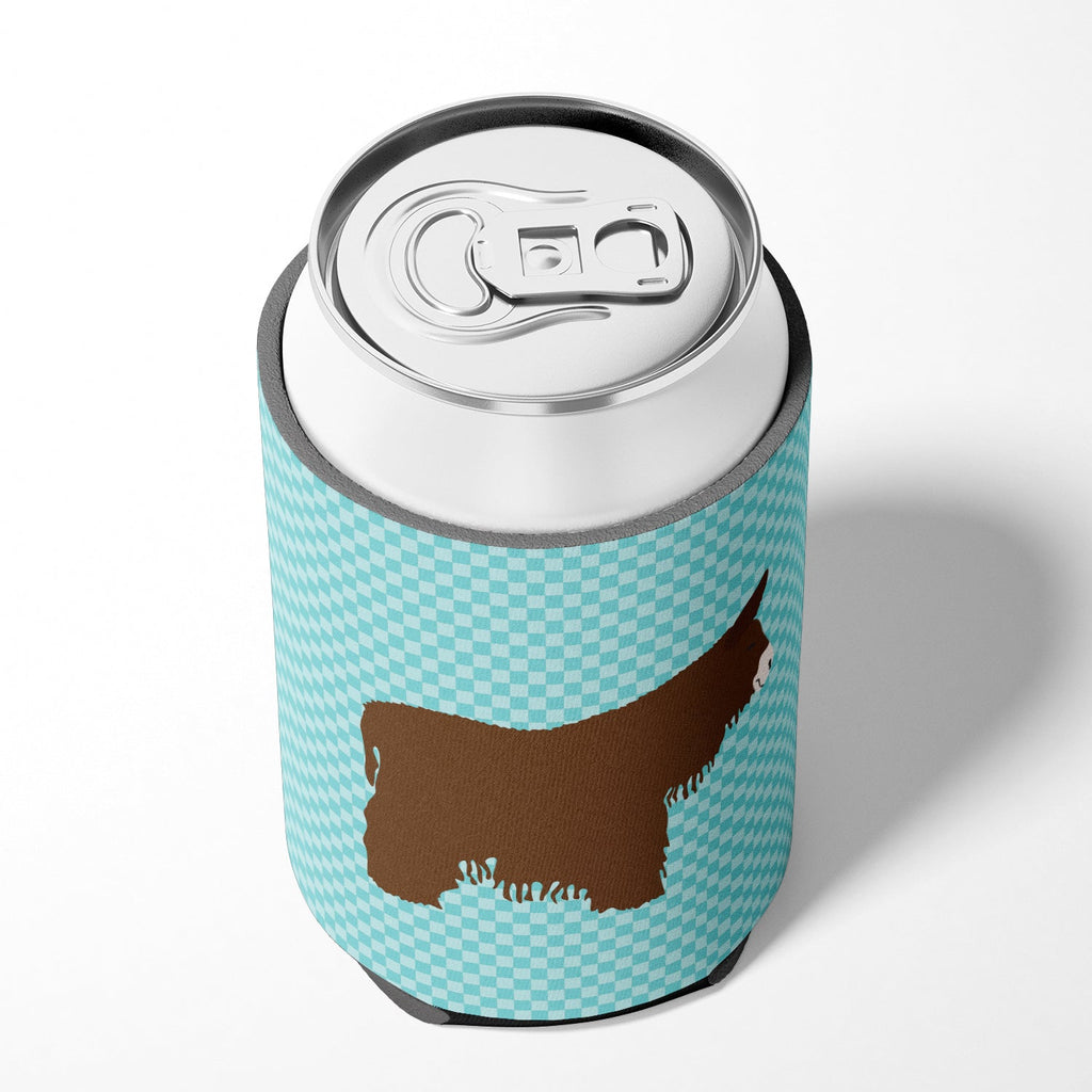 Poitou Poiteuin Donkey Blue Check Can or Bottle Hugger Cooler Sleeve for Standard 12 oz Cans, Insulated Foam Beer & Soda Can Hugger Reusable