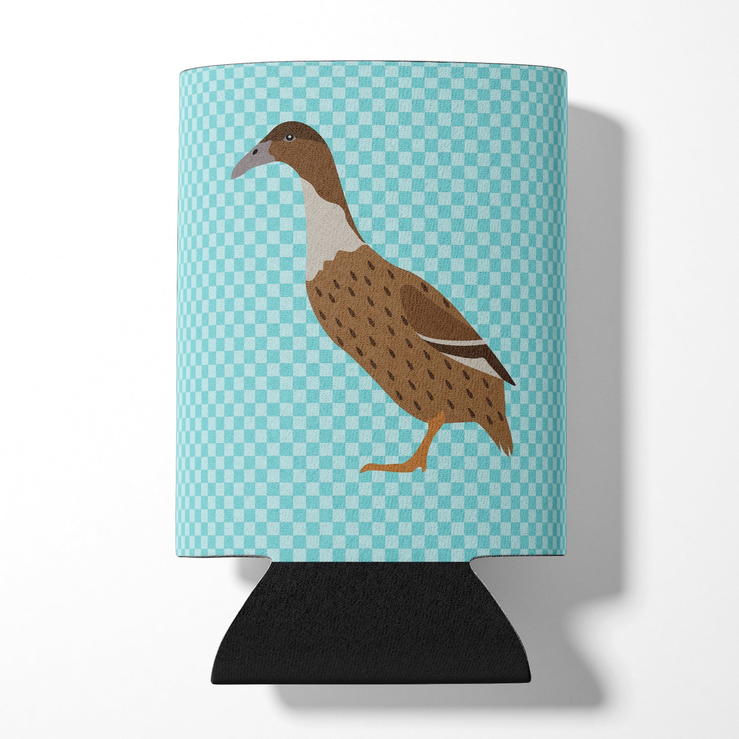 Dutch Hook Bill Duck Blue Check Can or Bottle Hugger Cooler Sleeve for Standard 12 oz Cans, Insulated Foam Beer & Soda Can Hugger Reusable