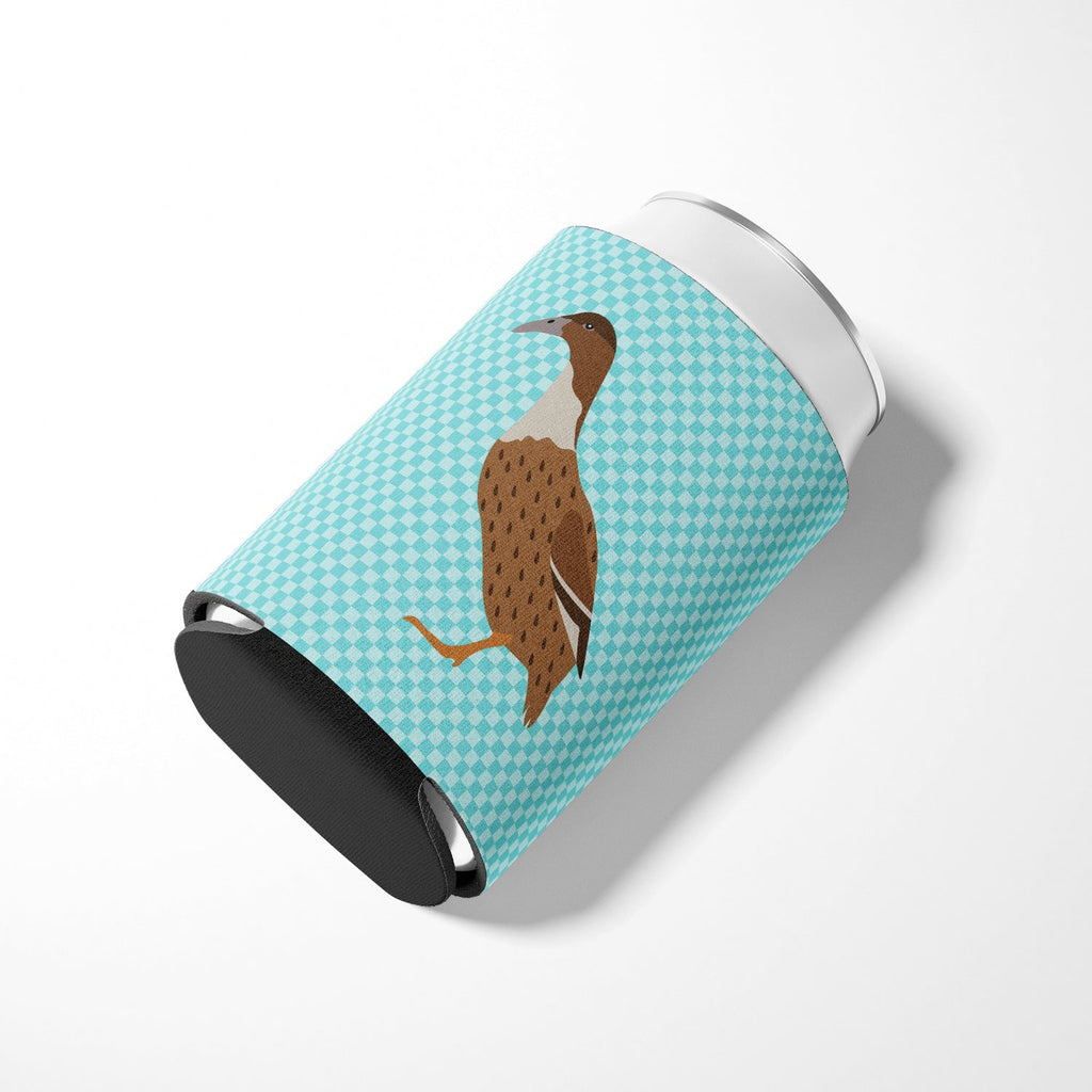 Dutch Hook Bill Duck Blue Check Can or Bottle Hugger Cooler Sleeve for Standard 12 oz Cans, Insulated Foam Beer & Soda Can Hugger Reusable