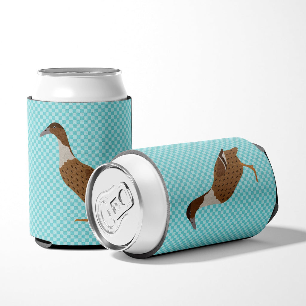 Dutch Hook Bill Duck Blue Check Can or Bottle Hugger Cooler Sleeve for Standard 12 oz Cans, Insulated Foam Beer & Soda Can Hugger Reusable