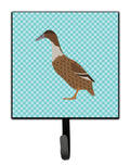 Dutch Hook Bill Duck Blue Check Leash or Key Holder Wall Hooks, Key Hooks Holder, Coat Rack Wall Mount, Coat Hooks, Hooks for Hanging Keys, Towels, Aprons, Leashes