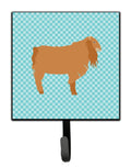 American Lamancha Goat Blue Check Leash or Key Holder Wall Hooks, Key Hooks Holder, Coat Rack Wall Mount, Coat Hooks, Hooks for Hanging Keys, Towels, Aprons, Leashes