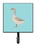 Steinbacher Goose Blue Check Leash or Key Holder Wall Hooks, Key Hooks Holder, Coat Rack Wall Mount, Coat Hooks, Hooks for Hanging Keys, Towels, Aprons, Leashes