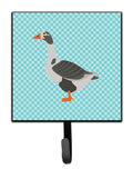 West of England Goose Blue Check Leash or Key Holder Wall Hooks, Key Hooks Holder, Coat Rack Wall Mount, Coat Hooks, Hooks for Hanging Keys, Towels, Aprons, Leashes