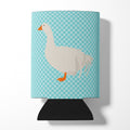 Sebastopol Goose Blue Check Can or Bottle Hugger Cooler Sleeve for Standard 12 oz Cans, Insulated Foam Beer & Soda Can Hugger Reusable