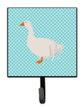 Sebastopol Goose Blue Check Leash or Key Holder Wall Hooks, Key Hooks Holder, Coat Rack Wall Mount, Coat Hooks, Hooks for Hanging Keys, Towels, Aprons, Leashes