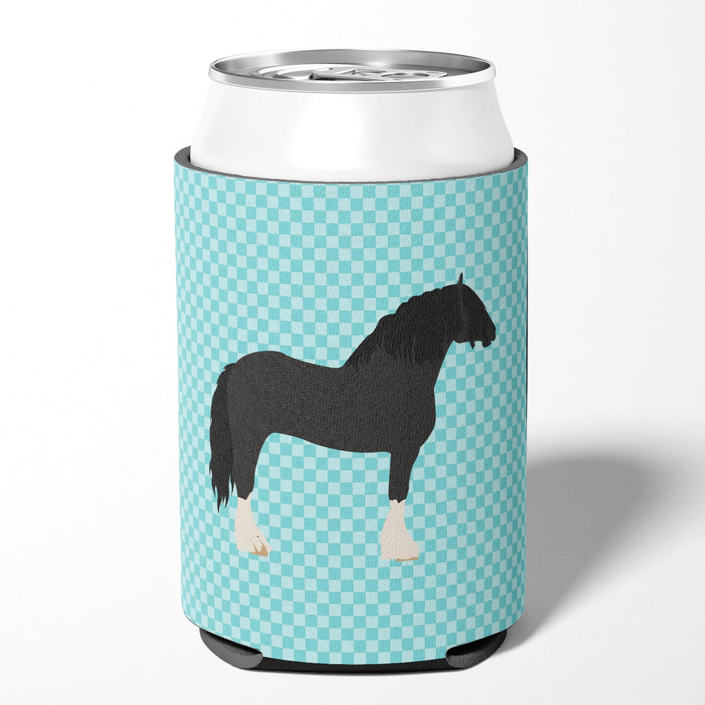 Pomeranian Rogener Goose Blue Check Can or Bottle Hugger Cooler Sleeve for Standard 12 oz Cans, Insulated Foam Beer & Soda Can Hugger Reusable