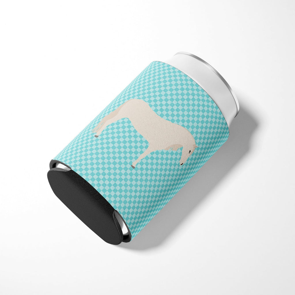 Paso Fino Horse Blue Check Can or Bottle Hugger Cooler Sleeve for Standard 12 oz Cans, Insulated Foam Beer & Soda Can Hugger Reusable