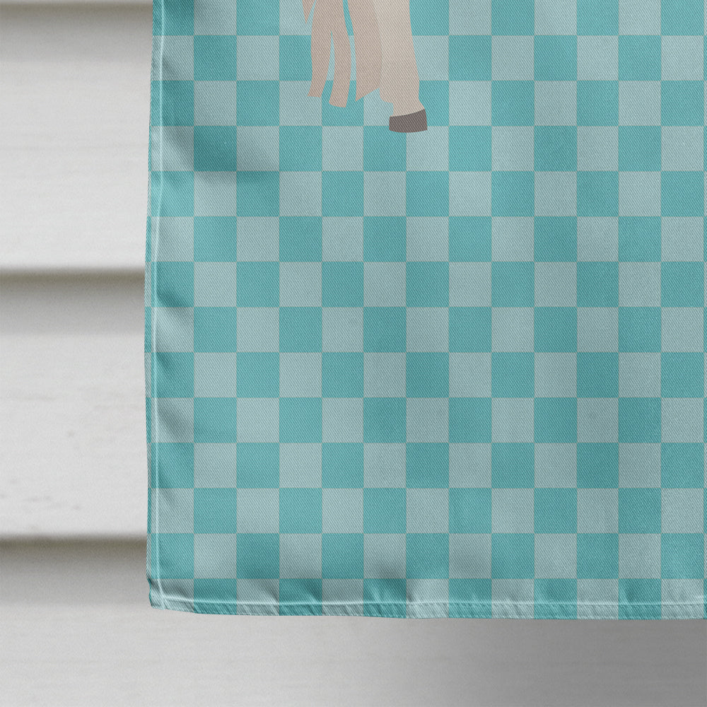 Paso Fino Horse Blue Check House Flag 28x40 Porch Sleeve Pole Decorative Outside Yard Banner Artwork Wall Hanging, Polyester