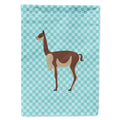 Vicugna or Vicuna Blue Check House Flag 28x40 Porch Sleeve Pole Decorative Outside Yard Banner Artwork Wall Hanging, Polyester