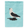 Saxon Fairy Swallow Pigeon Blue Check House Flag 28x40 Porch Sleeve Pole Decorative Outside Yard Banner Artwork Wall Hanging, Polyester