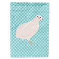 Texas Quail Blue Check House Flag 28x40 Porch Sleeve Pole Decorative Outside Yard Banner Artwork Wall Hanging, Polyester