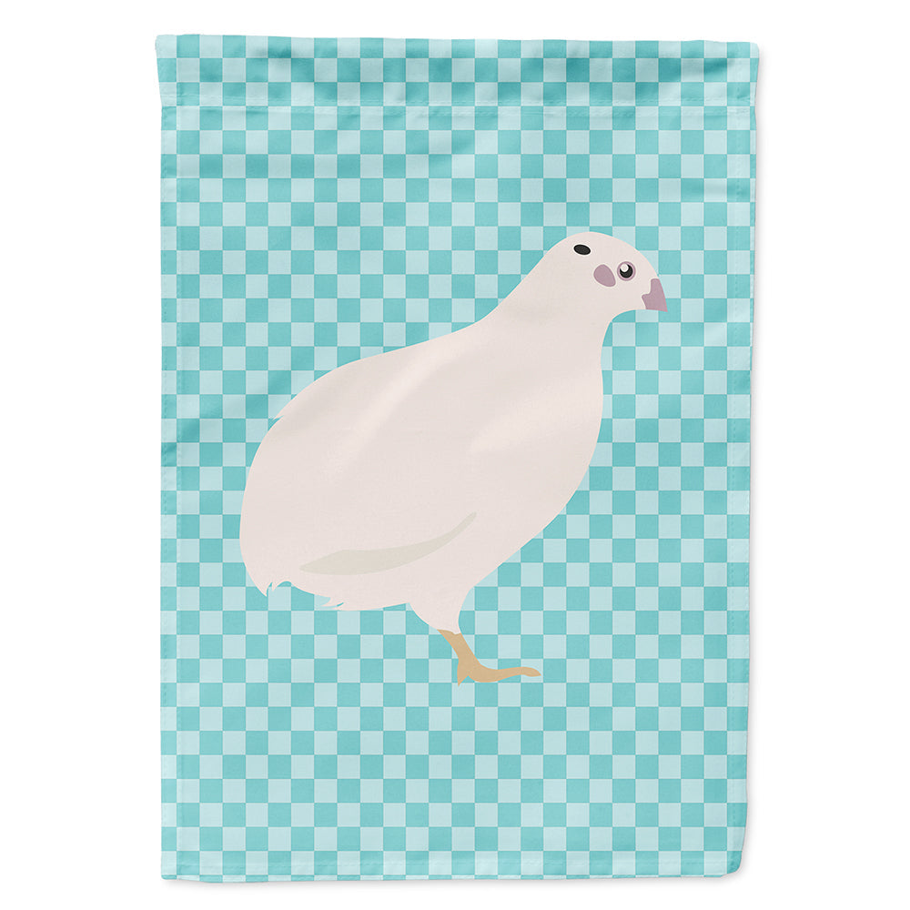 Texas Quail Blue Check House Flag 28x40 Porch Sleeve Pole Decorative Outside Yard Banner Artwork Wall Hanging, Polyester