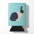 Dutch Rabbit Blue Check Can or Bottle Hugger Cooler Sleeve for Standard 12 oz Cans, Insulated Foam Beer & Soda Can Hugger Reusable