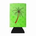 Palm Tree Green Polkadot Wine Bottle Hugger Gift Sleeve for Standard 750 ml Bottles, Insulated Reusable Fits Mini Shot & Pint Bottles