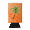 Palm Tree Orange Polkadot Wine Bottle Hugger Gift Sleeve for Standard 750 ml Bottles, Insulated Reusable Fits Mini Shot & Pint Bottles