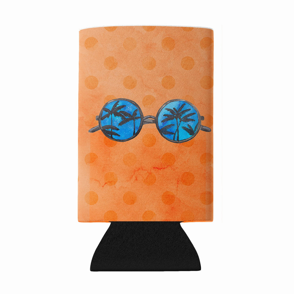 Sunglasses Orange Polkadot Wine Bottle Hugger Gift Sleeve for Standard 750 ml Bottles, Insulated Reusable Fits Mini Shot & Pint Bottles
