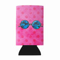 Sunglasses Pink Polkadot Wine Bottle Hugger Gift Sleeve for Standard 750 ml Bottles, Insulated Reusable Fits Mini Shot & Pint Bottles