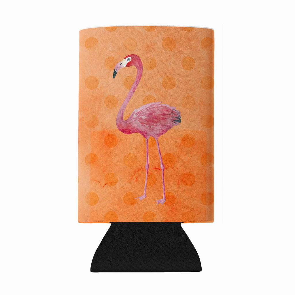 Flamingo Orange Polkadot Wine Bottle Hugger Gift Sleeve for Standard 750 ml Bottles, Insulated Reusable Fits Mini Shot & Pint Bottles