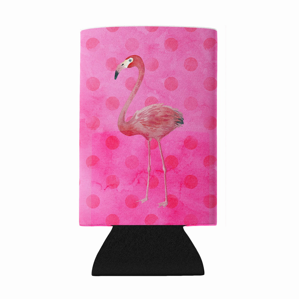 Flamingo Pink Polkadot Wine Bottle Hugger Gift Sleeve for Standard 750 ml Bottles, Insulated Reusable Fits Mini Shot & Pint Bottles