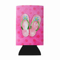 Pink Flip Flops Pink Polkadot Wine Bottle Hugger Gift Sleeve for Standard 750 ml Bottles, Insulated Reusable Fits Mini Shot & Pint Bottles