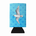 Sea Gull Blue Polkadot Wine Bottle Hugger Gift Sleeve for Standard 750 ml Bottles, Insulated Reusable Fits Mini Shot & Pint Bottles
