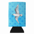Sea Gull Blue Polkadot Slim Can Hugger  Insulated Foam Sleeve for 12 oz Slim Cans, Beer Bottles & Water Bottles, Made in USA