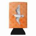 Sea Gull Orange Polkadot Slim Can Hugger  Insulated Foam Sleeve for 12 oz Slim Cans, Beer Bottles & Water Bottles, Made in USA