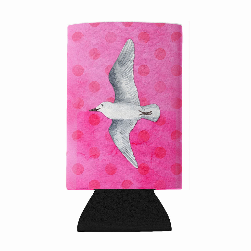 Sea Gull Pink Polkadot Wine Bottle Hugger Gift Sleeve for Standard 750 ml Bottles, Insulated Reusable Fits Mini Shot & Pint Bottles
