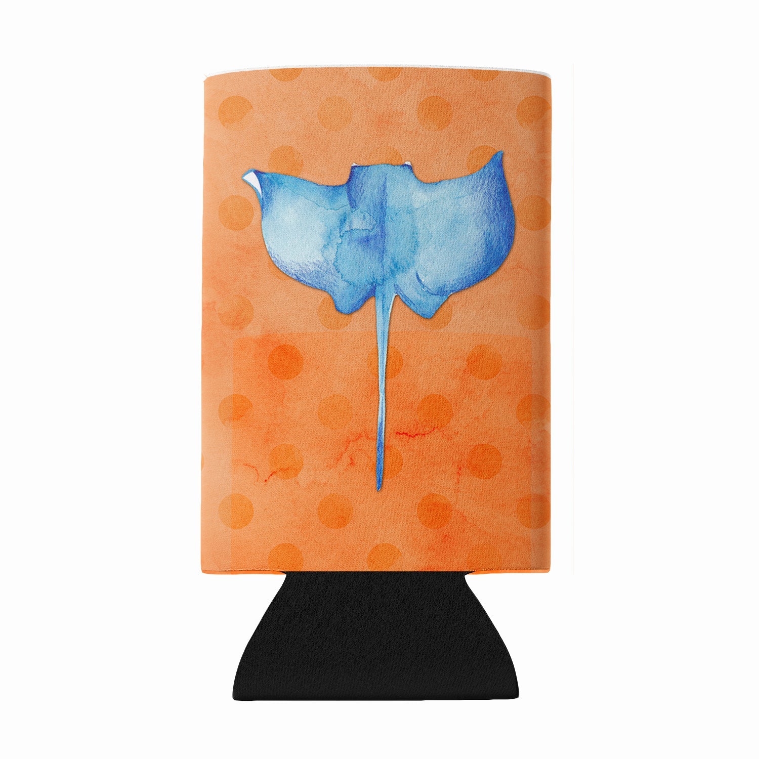 Sting Ray Orange Polkadot Wine Bottle Hugger Gift Sleeve for Standard 750 ml Bottles, Insulated Reusable Fits Mini Shot & Pint Bottles