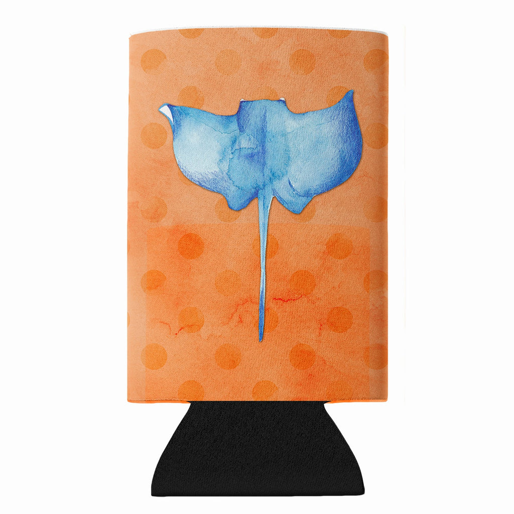 Sting Ray Orange Polkadot Slim Can Hugger  Insulated Foam Sleeve for 12 oz Slim Cans, Beer Bottles & Water Bottles, Made in USA