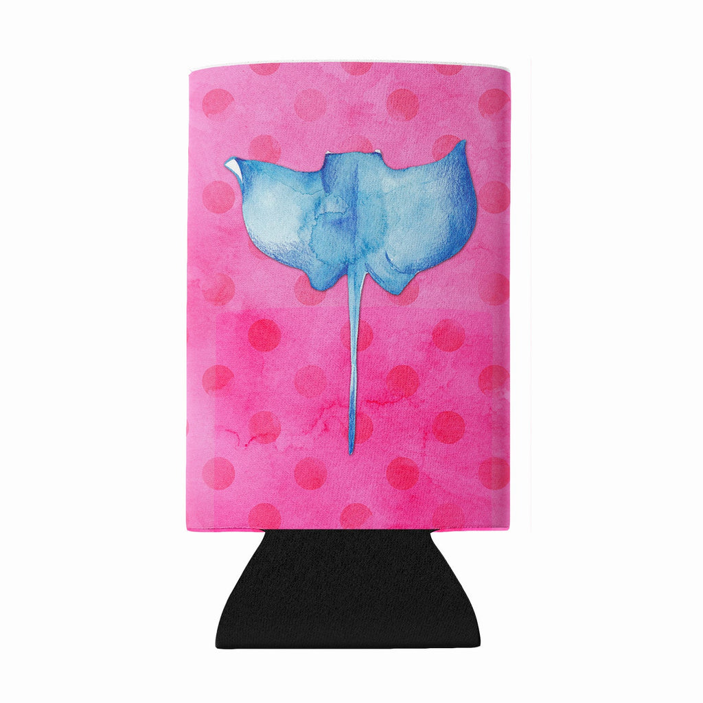 Sting Ray Pink Polkadot Wine Bottle Hugger Gift Sleeve for Standard 750 ml Bottles, Insulated Reusable Fits Mini Shot & Pint Bottles