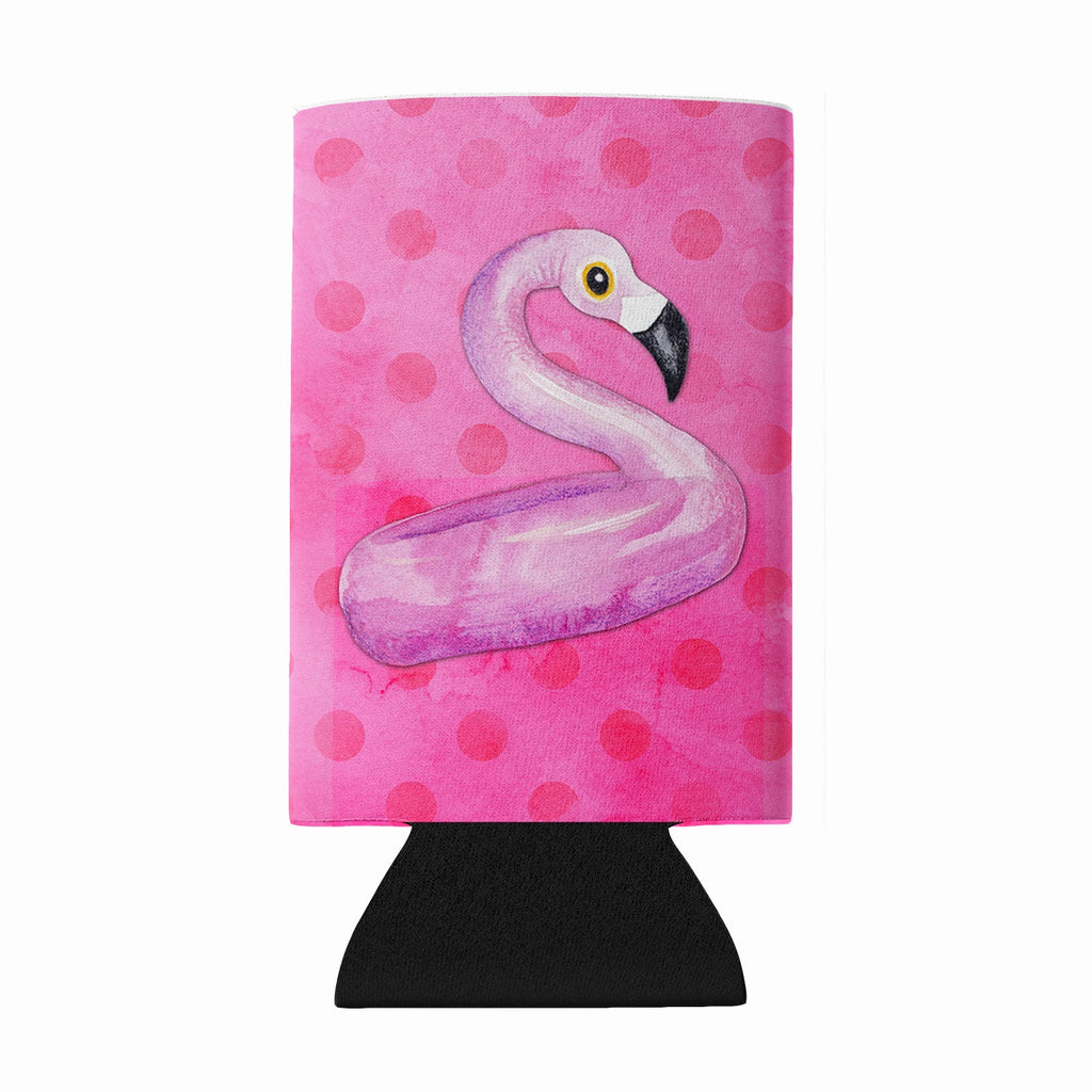 Flamingo Floaty Pink Polkadot Wine Bottle Hugger Gift Sleeve for Standard 750 ml Bottles, Insulated Reusable Fits Mini Shot & Pint Bottles