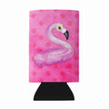 Flamingo Floaty Pink Polkadot Wine Bottle Hugger Gift Sleeve for Standard 750 ml Bottles, Insulated Reusable Fits Mini Shot & Pint Bottles