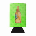 Message in a Bottle Green Polkadot Wine Bottle Hugger Gift Sleeve for Standard 750 ml Bottles, Insulated Reusable Fits Mini Shot & Pint Bottles